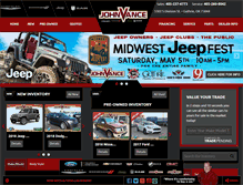 Tablet Screenshot of johnvancedodge.com